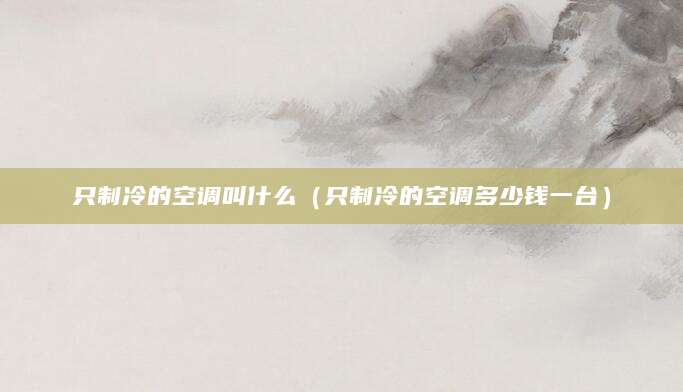 只制冷的空调叫什么（只制冷的空调多少钱一台）
