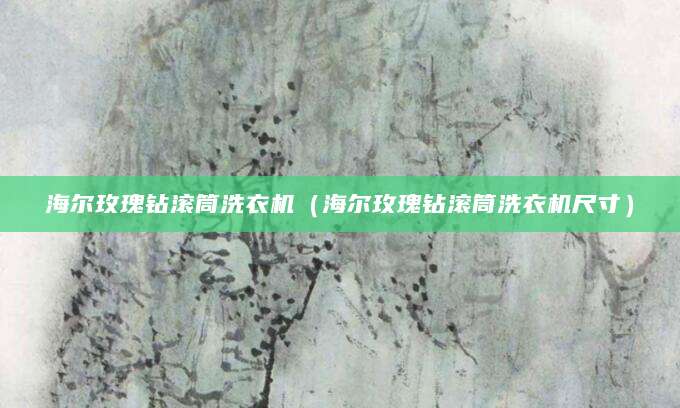 海尔玫瑰钻滚筒洗衣机（海尔玫瑰钻滚筒洗衣机尺寸）