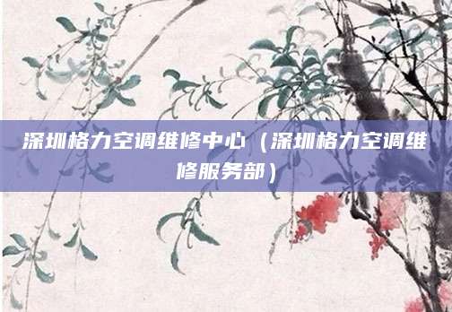 深圳格力空调维修中心（深圳格力空调维修服务部）