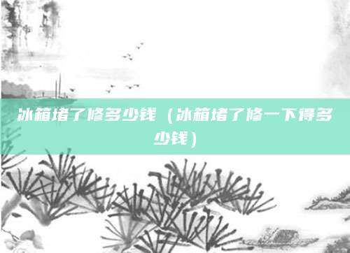 冰箱堵了修多少钱（冰箱堵了修一下得多少钱）