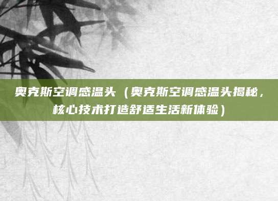 奥克斯空调感温头（奥克斯空调感温头揭秘，核心技术打造舒适生活新体验）