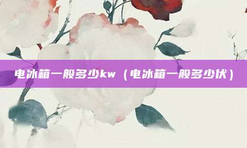 电冰箱一般多少kw（电冰箱一般多少伏）