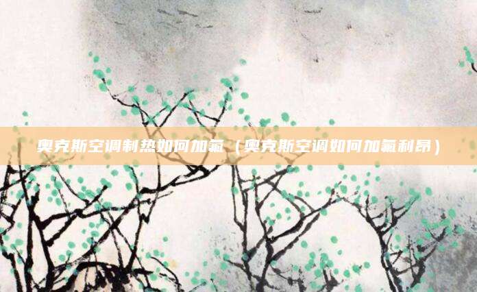 奥克斯空调制热如何加氟（奥克斯空调如何加氟利昂）