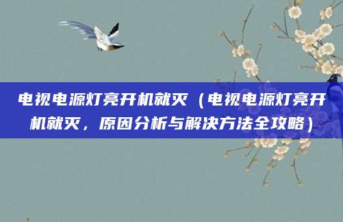电视电源灯亮开机就灭（电视电源灯亮开机就灭，原因分析与解决方法全攻略）