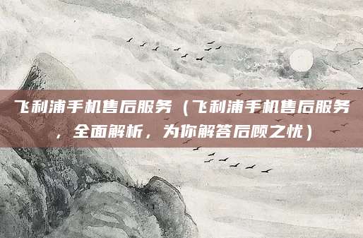 飞利浦手机售后服务（飞利浦手机售后服务，全面解析，为你解答后顾之忧）