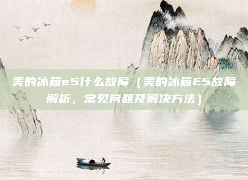 美的冰箱e5什么故障（美的冰箱E5故障解析，常见问题及解决方法）