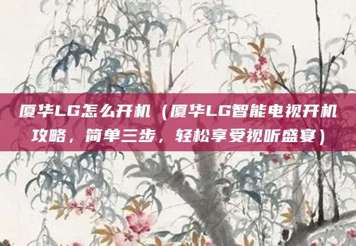 厦华LG怎么开机（厦华LG智能电视开机攻略，简单三步，轻松享受视听盛宴）