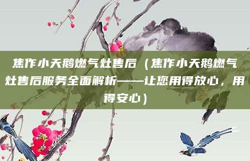 焦作小天鹅燃气灶售后（焦作小天鹅燃气灶售后服务全面解析——让您用得放心，用得安心）