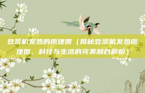 豆浆机发热的原理图（揭秘豆浆机发热原理图，科技与生活的完美融合解析）