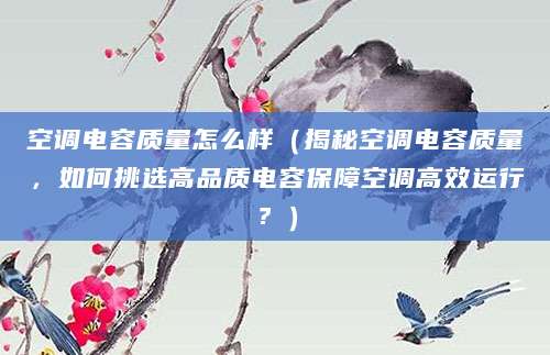 空调电容质量怎么样(揭秘空调电容质量,如何挑选高品质电容保障空调高效运行?)