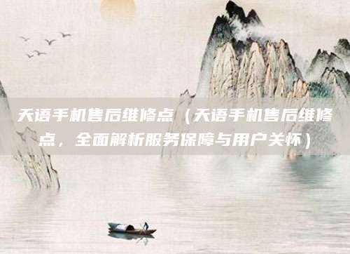天语手机售后维修点（天语手机售后维修点，全面解析服务保障与用户关怀）