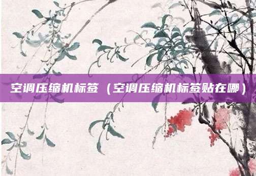 空调压缩机标签（空调压缩机标签贴在哪）