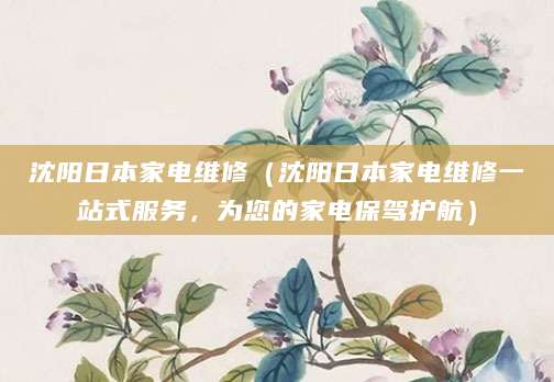 沈阳日本家电维修（沈阳日本家电维修一站式服务，为您的家电保驾护航）