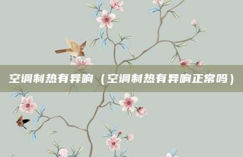 空调制热有异响（空调制热有异响正常吗）