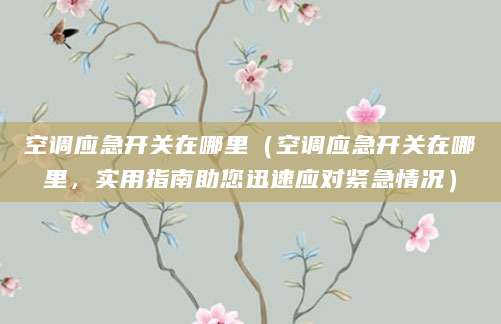 空调应急开关在哪里（空调应急开关在哪里，实用指南助您迅速应对紧急情况）