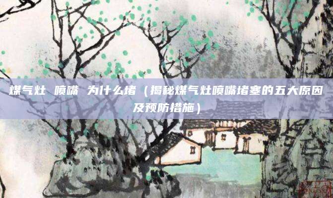 煤气灶 喷嘴 为什么堵（揭秘煤气灶喷嘴堵塞的五大原因及预防措施）