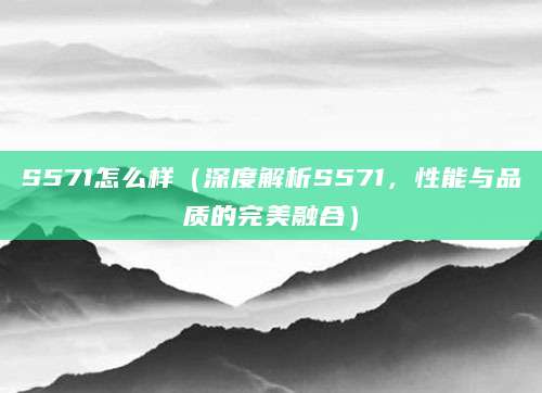 S571怎么样（深度解析S571，性能与品质的完美融合）