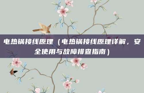 电热锅接线原理（电热锅接线原理详解，安全使用与故障排查指南）