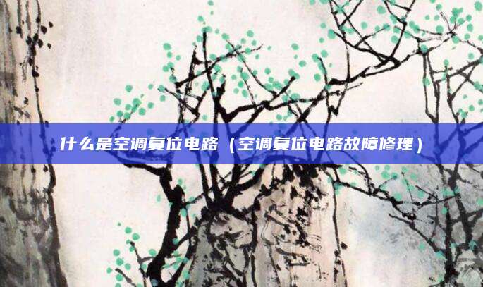 什么是空调复位电路（空调复位电路故障修理）