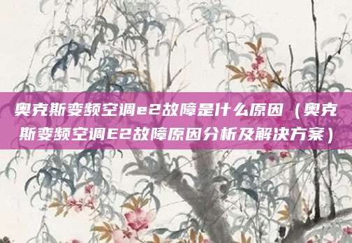 奥克斯变频空调e2故障是什么原因（奥克斯变频空调E2故障原因分析及解决方案）