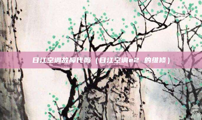 日江空调故障代吗（日江空调e2 的维修）
