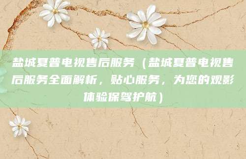 盐城夏普电视售后服务（盐城夏普电视售后服务全面解析，贴心服务，为您的观影体验保驾护航）