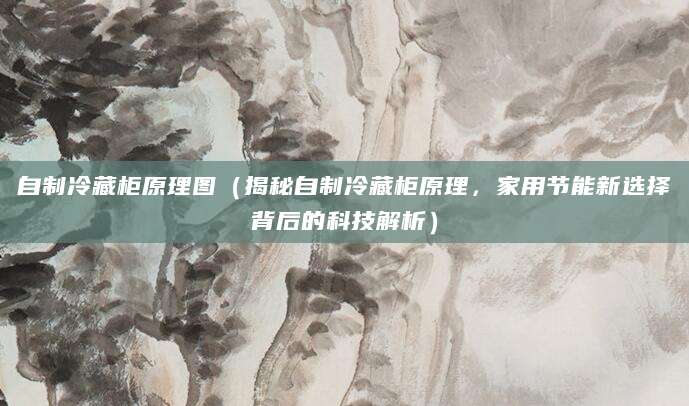 自制冷藏柜原理图（揭秘自制冷藏柜原理，家用节能新选择背后的科技解析）