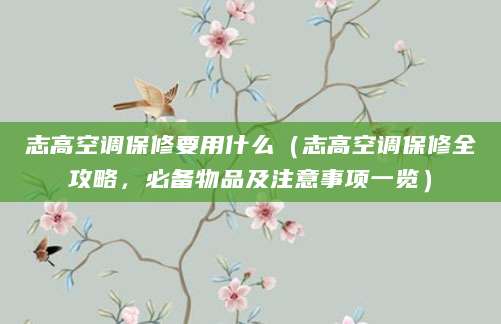 志高空调保修要用什么（志高空调保修全攻略，必备物品及注意事项一览）