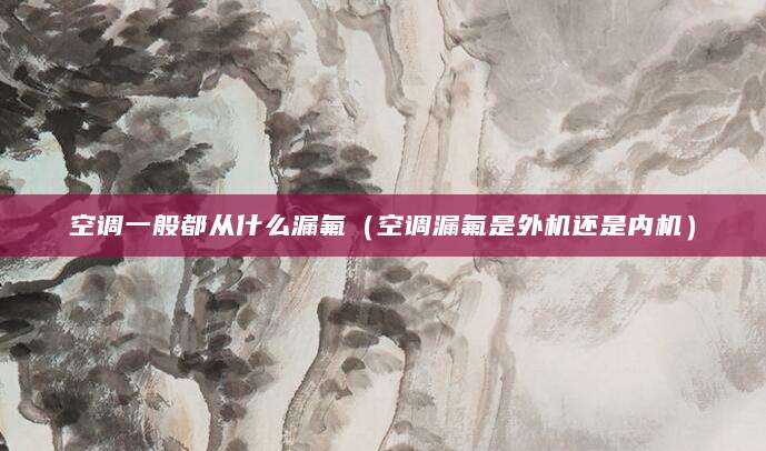 空调一般都从什么漏氟（空调漏氟是外机还是内机）