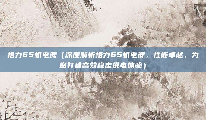 格力65机电源（深度解析格力65机电源，性能卓越，为您打造高效稳定供电体验）