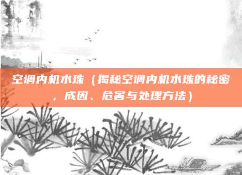 空调内机水珠（揭秘空调内机水珠的秘密，成因、危害与处理方法）