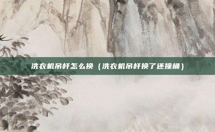洗衣机吊杆怎么换（洗衣机吊杆换了还撞桶）