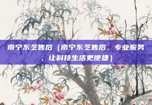 南宁东芝售后（南宁东芝售后，专业服务，让科技生活更便捷）