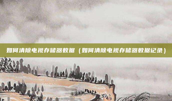 如何清除电视存储器数据（如何清除电视存储器数据记录）