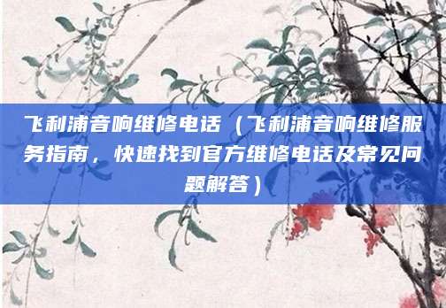 飞利浦音响维修电话（飞利浦音响维修服务指南，快速找到官方维修电话及常见问题解答）