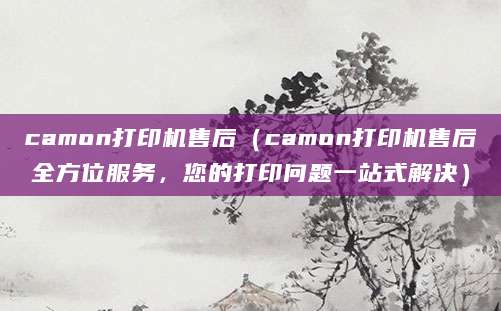 camon打印机售后（camon打印机售后全方位服务，您的打印问题一站式解决）