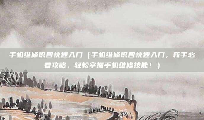 手机维修识图快速入门（手机维修识图快速入门，新手必看攻略，轻松掌握手机维修技能！）
