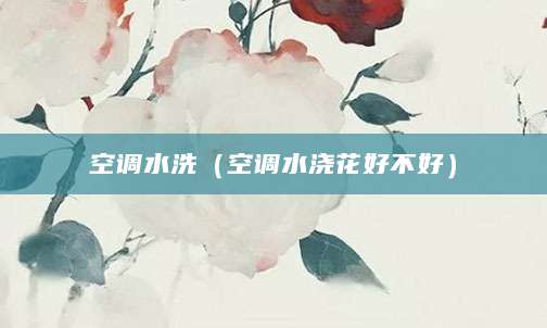 空调水洗（空调水浇花好不好）