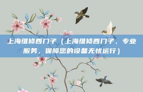 上海维修西门子(上海维修西门子,专业服务,保障您的设备无忧运行)