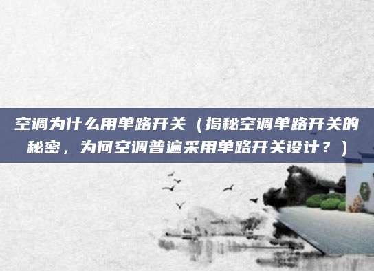 空调为什么用单路开关(揭秘空调单路开关的秘密,为何空调普遍采用单路开关设计?)