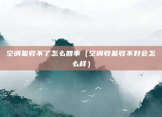 空调氟收不了怎么回事（空调收氟收不好会怎么样）
