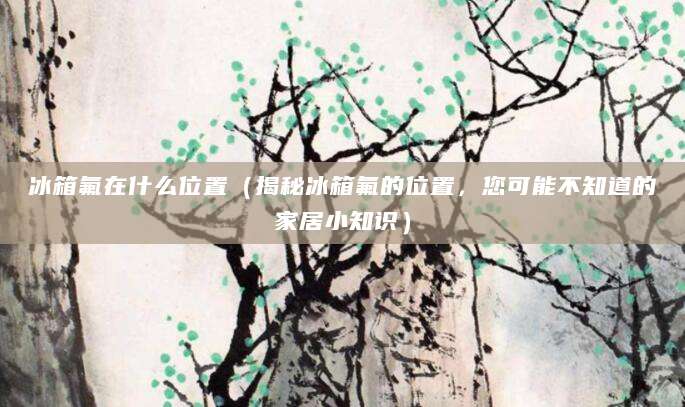 冰箱氟在什么位置（揭秘冰箱氟的位置，您可能不知道的家居小知识）