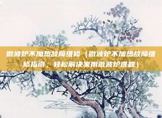 微波炉不加热故障维修（微波炉不加热故障维修指南，轻松解决家用微波炉难题）
