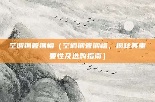 空调铜管铜帽（空调铜管铜帽，揭秘其重要性及选购指南）