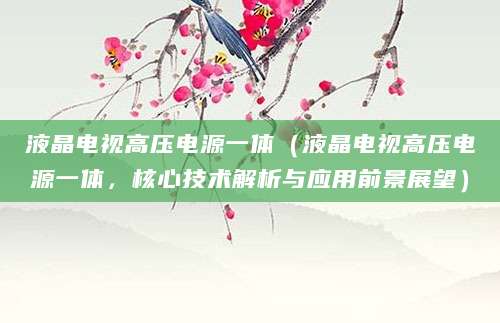 液晶电视高压电源一体（液晶电视高压电源一体，核心技术解析与应用前景展望）