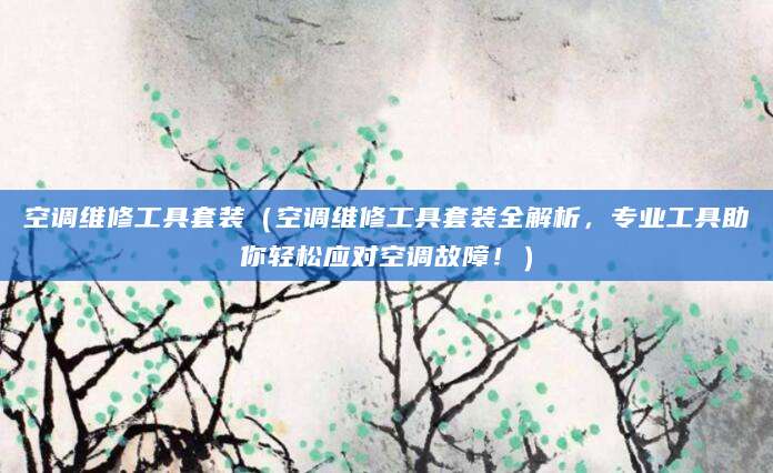 空调维修工具套装（空调维修工具套装全解析，专业工具助你轻松应对空调故障！）