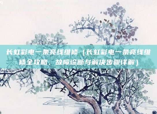 长虹彩电一条亮线维修（长虹彩电一条亮线维修全攻略，故障诊断与解决步骤详解）