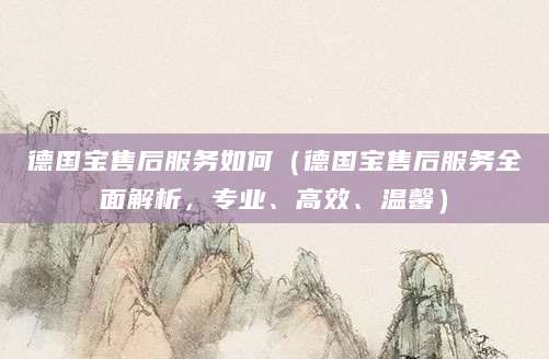 德国宝售后服务如何（德国宝售后服务全面解析，专业、高效、温馨）