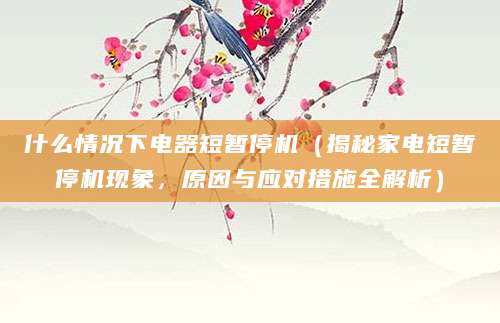 什么情况下电器短暂停机(揭秘家电短暂停机现象,原因与应对措施全解析)