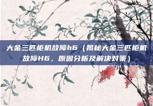 大金三匹柜机故障h6(揭秘大金三匹柜机故障H6,原因分析及解决对策)